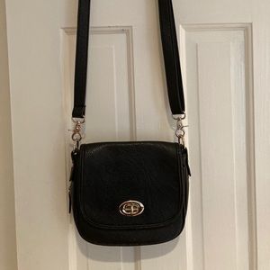Black cross-body purse